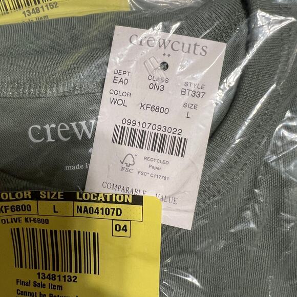 NWT J. Crew Boys' Green W/Pointer Dog Graphic Tee - Picture 5 of 9